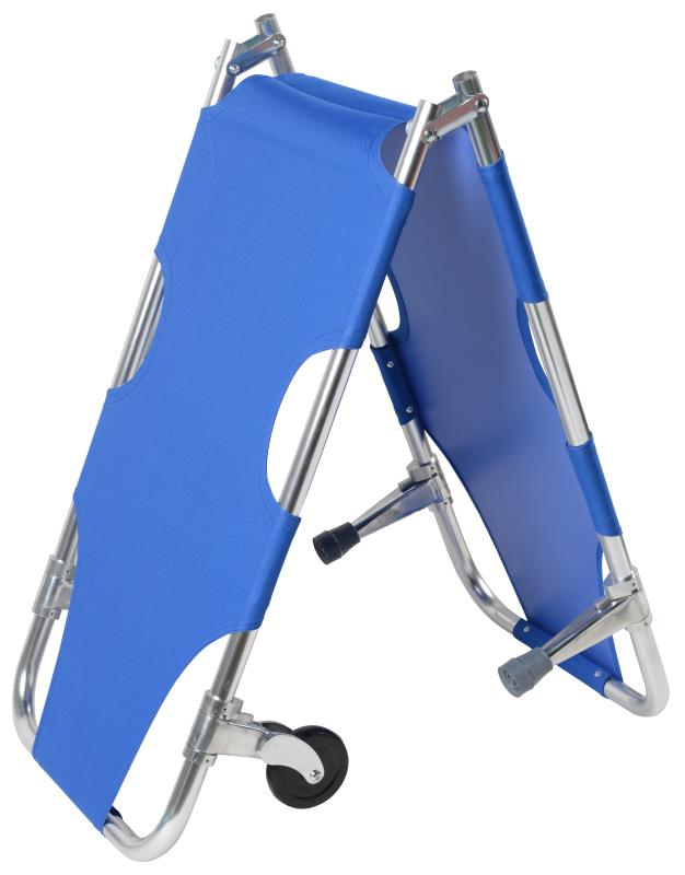 Folding Stretcher With Wheels (Blue)