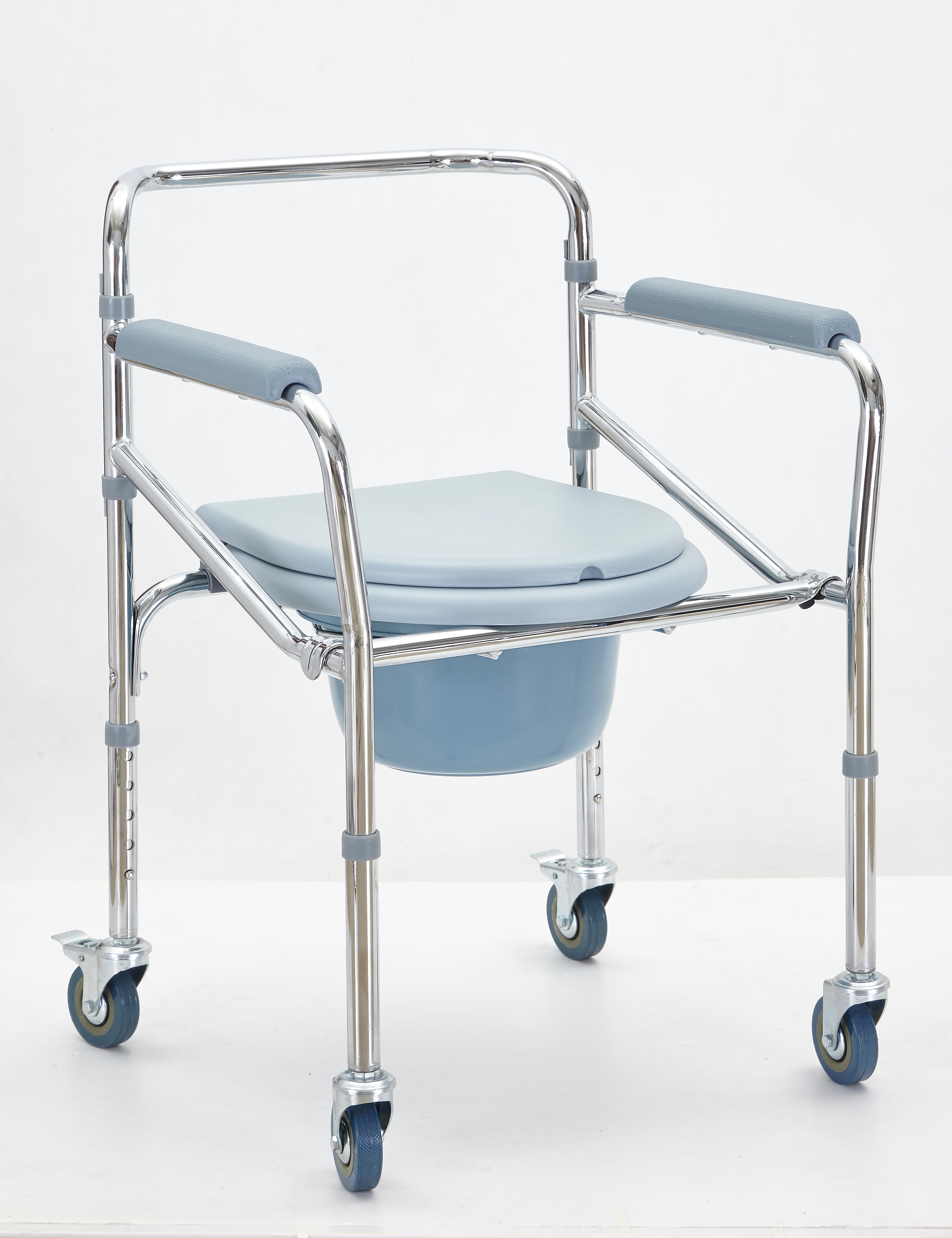 Commode Chair Skeleton With Wheels